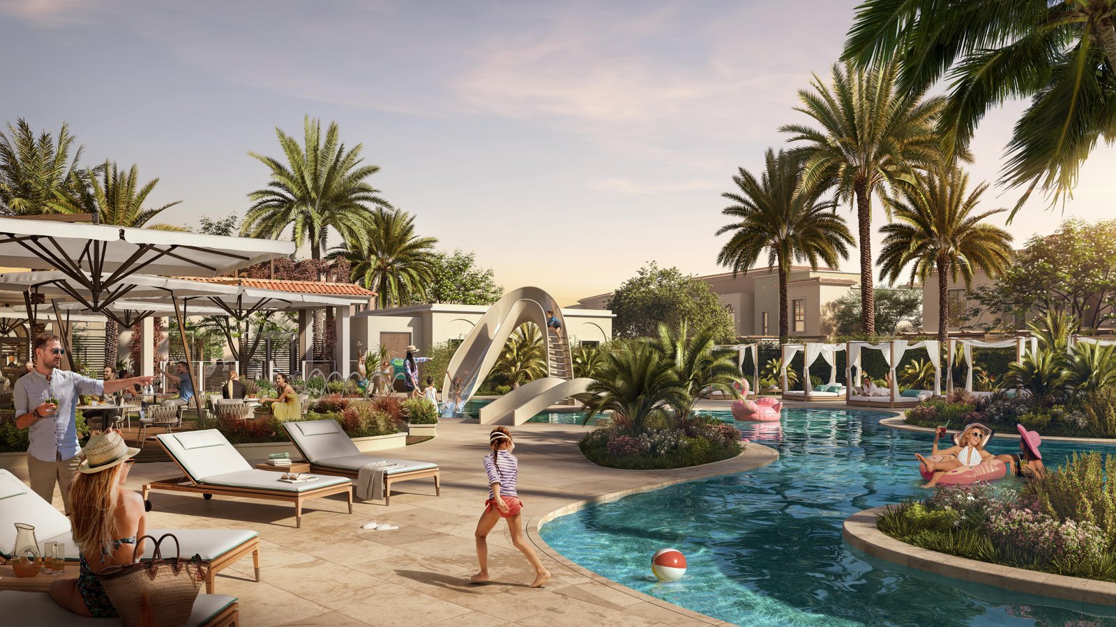 Yas Park Gate by Aldar Yas Island showcasing Mediterranean-inspired homes with elegant architecture and lifestyle amenities